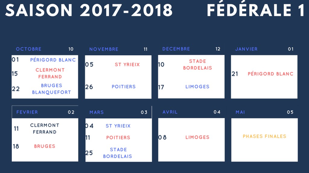 Agen Rugby Calendrier 